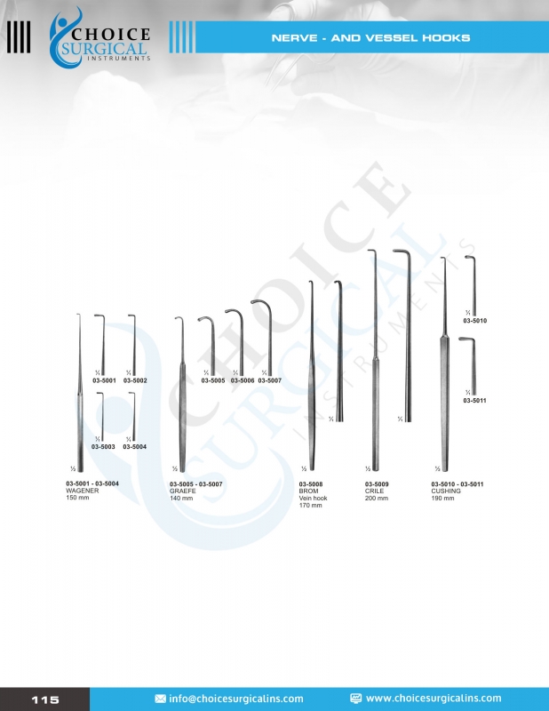 Hooks, Retractors, Spatulas, Spreaders, Abdominal Retractors